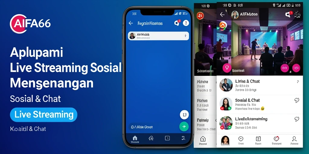 Tampilan antarmuka AIFA66 yang ramah pengguna untuk Live Streaming.