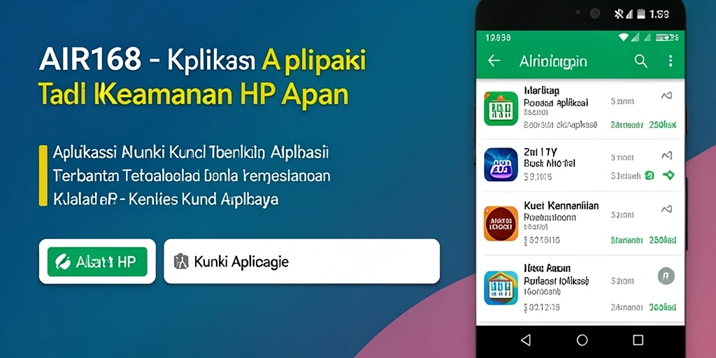 Tampilan antarmuka AIR168 yang sederhana dan efektif untuk keamanan aplikasi.