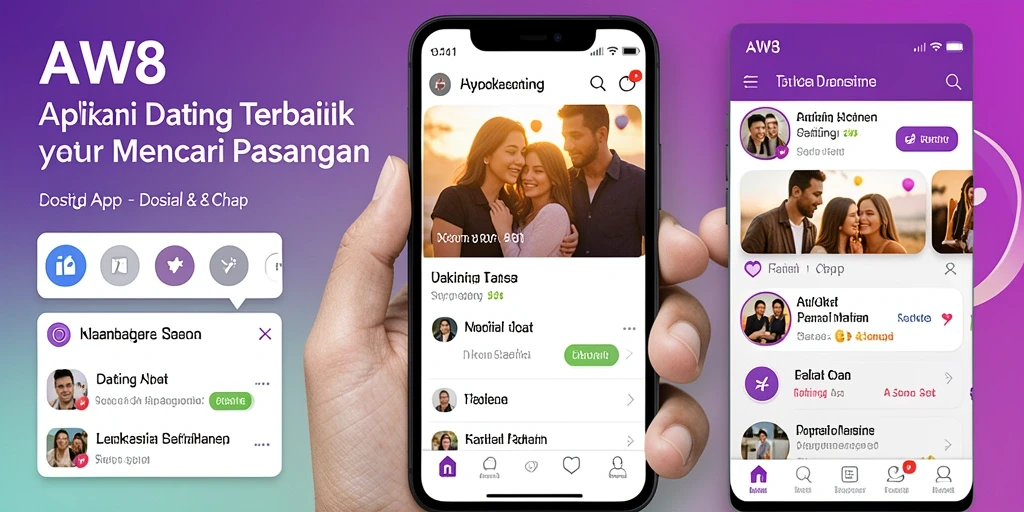 Antarmuka AW8 untuk bertemu pasangan dengan fitur menarik.