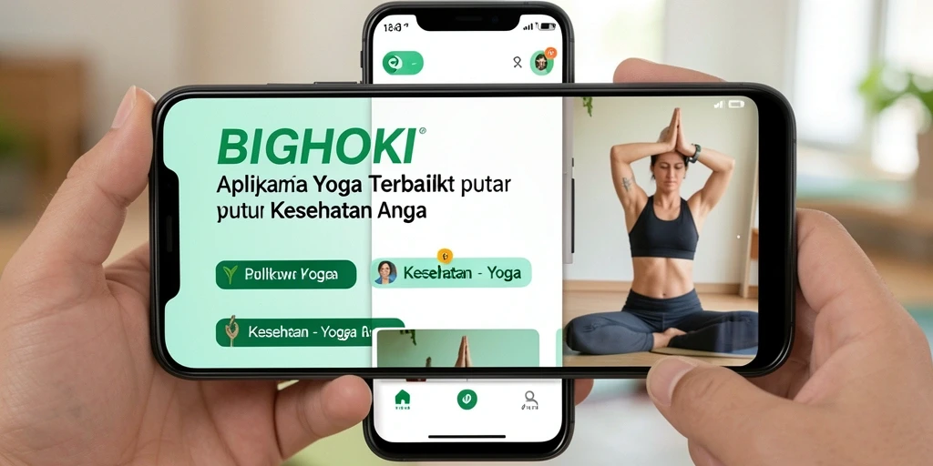 Antarmuka BIGHOKI yang intuitif dan menarik untuk latihan Yoga.