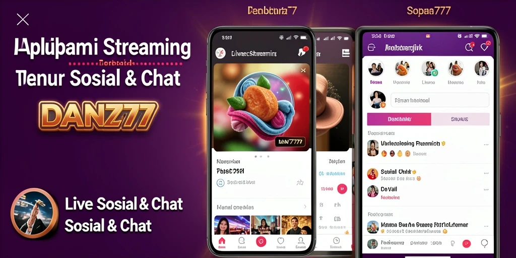 Tampilan antarmuka Live Streaming yang menarik dan mudah digunakan.