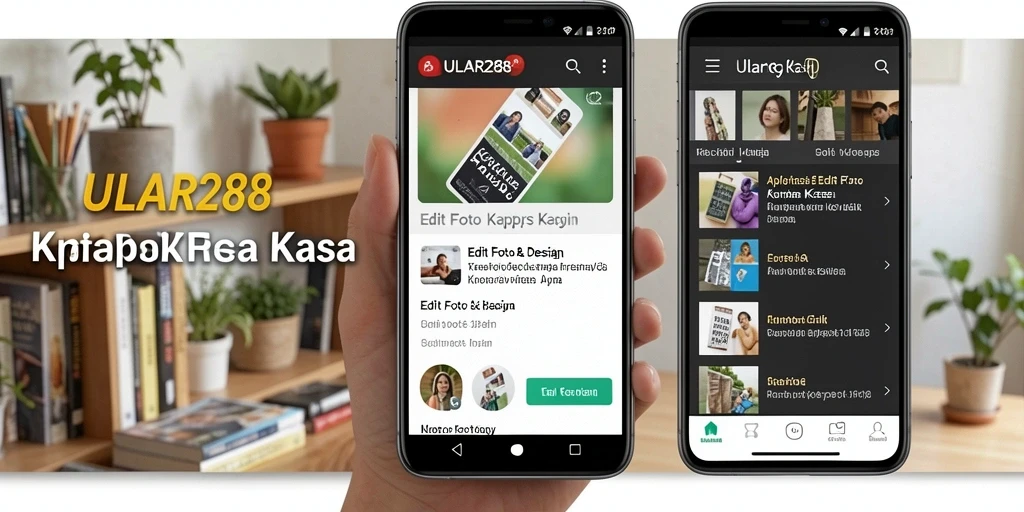 Antarmuka pengguna ULAR288 dengan fitur Edit Foto Kertas Kaca yang menarik.